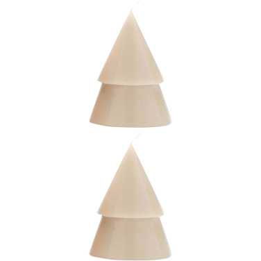 Logo trade advertising products picture of: Originalhome Xmas tree candle set of 2 - M